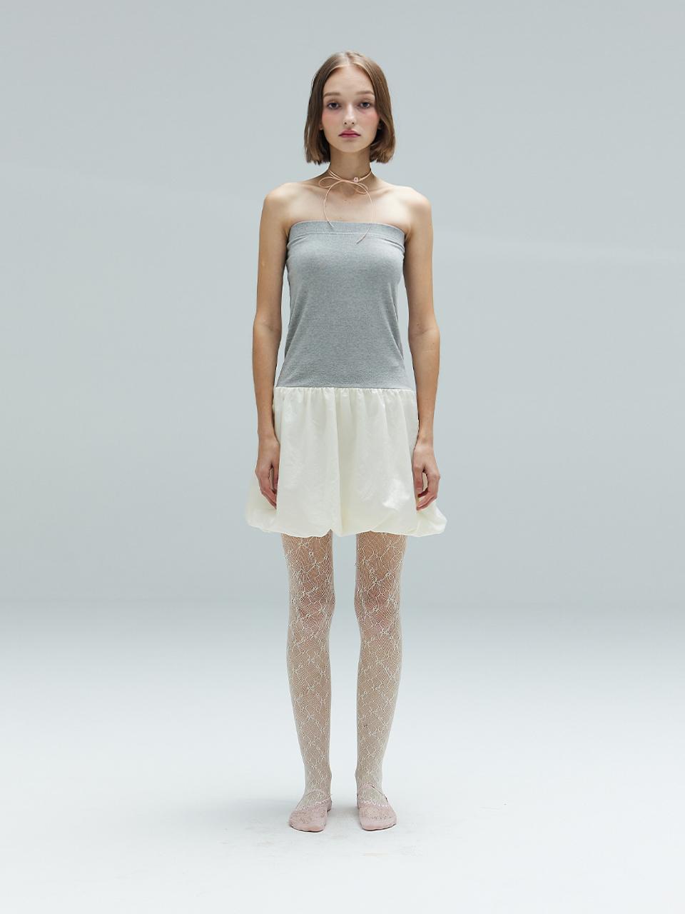 DEARSTALKER Rizz Balloon Tube Dress_Grey