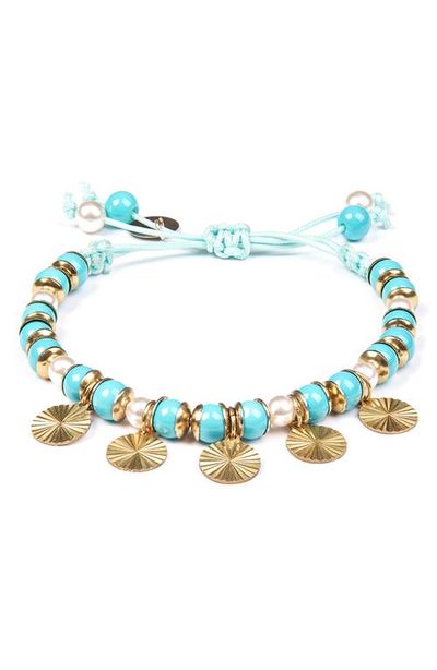 Deepa Gurnani Deepa Gurnani Aviva Beaded Charm Bracelet