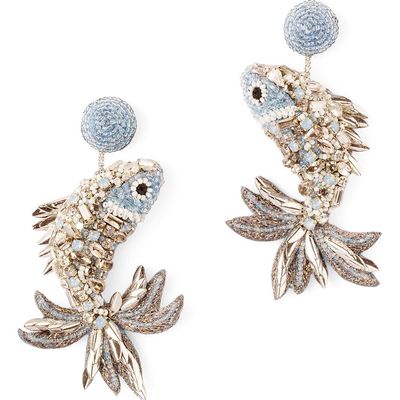 Deepa Gurnani Deepa Gurnani Beaded Fish Drop Earrings