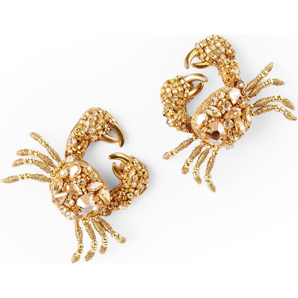 Deepa Gurnani Deepa Gurnani Crab on Ice Post Earrings