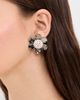 Deepa Gurnani Deepa Gurnani Curie Earrings Gun One - 3