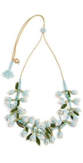 Deepa Gurnani Deepa Gurnani Ivana Necklace Baby Blue One