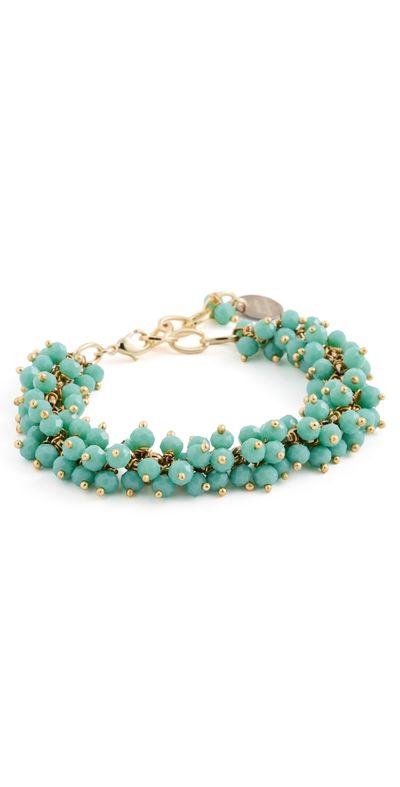 Deepa Gurnani Deepa Gurnani Jemsa Bracelet Turquoise One