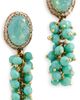 Deepa Gurnani Deepa Gurnani Jemsa Earrings Turquoise One - 1
