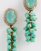Deepa Gurnani Deepa Gurnani Jemsa Earrings Turquoise One - 2