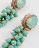 Deepa Gurnani Deepa Gurnani Jemsa Earrings Turquoise One - 4