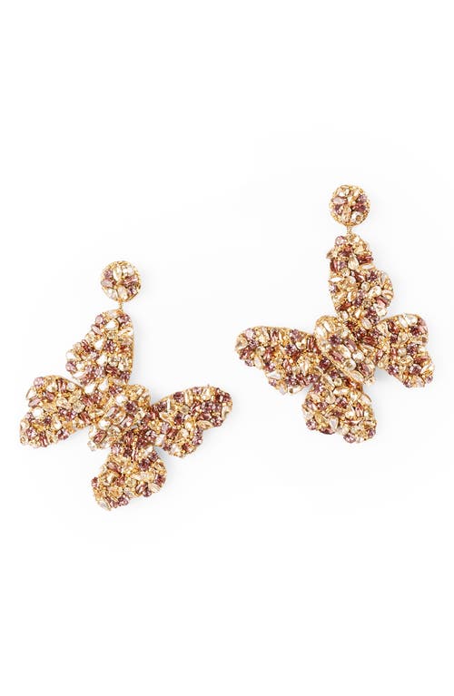 Deepa Gurnani Deepa Gurnani Kathryn on Ice Butterfly Drop Earrings
