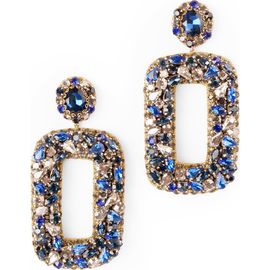 Deepa Gurnani Deepa Gurnani Libi Rectangle Drop Earrings