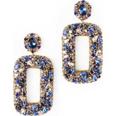 Deepa Gurnani Deepa Gurnani Libi Rectangle Drop Earrings