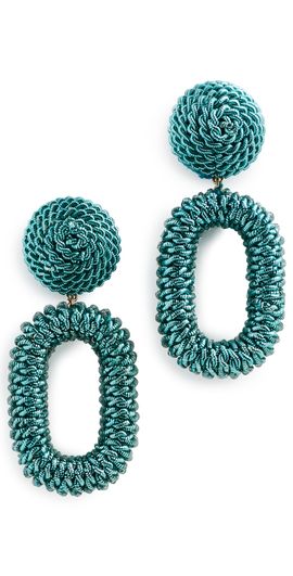 Deepa Gurnani Deepa Gurnani Roula Earrings Turquoise One