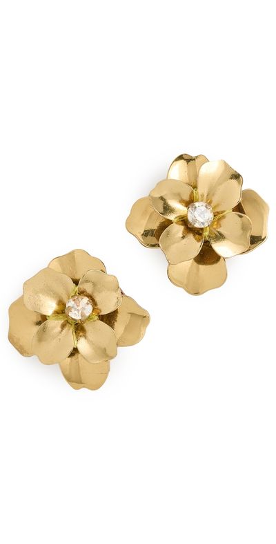 Deepa Gurnani Deepa Gurnani Siran Earrings Gold One