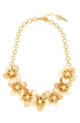 Deepa Gurnani Deepa Gurnani Yuka Flower Statement Necklace