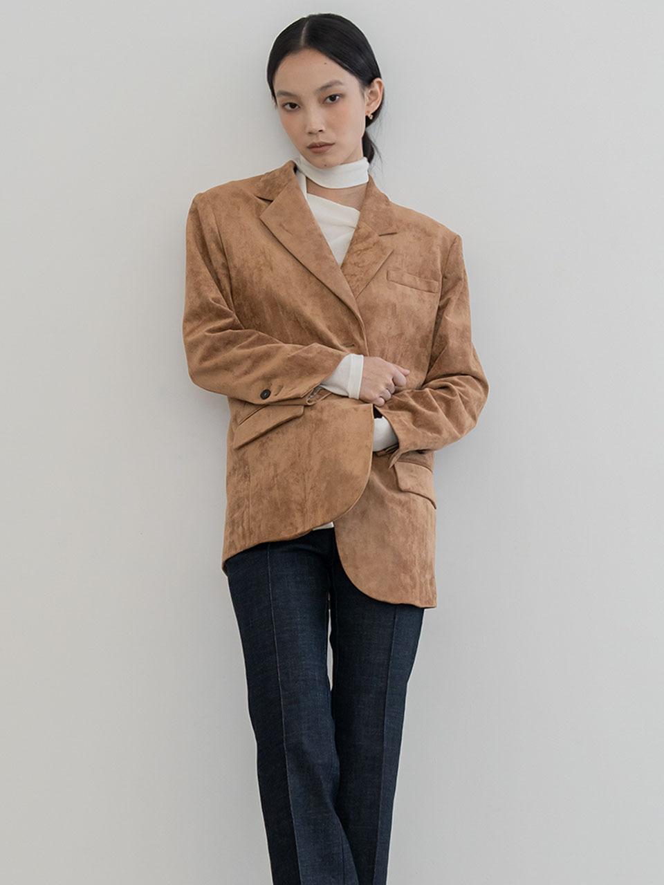 DEFEMME CLASSIC OVERFIT SUEDE JACKET