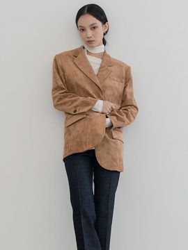 DEFEMME CLASSIC OVERFIT SUEDE JACKET
