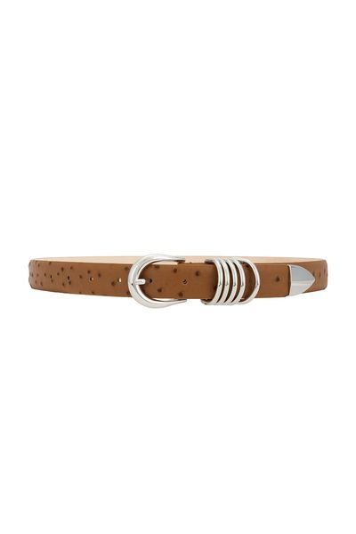 DEHANCHE DEHANCHE Hollyhock Ostrich Belt