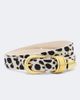 Dehanche Déhanche Hollyhock calf hair belt - 1