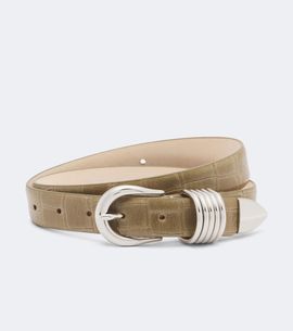 Dehanche Déhanche Hollyhock croc-effect leather belt