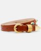 Dehanche Déhanche Hollyhock embellished leather belt - 1