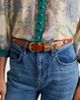Dehanche Déhanche Hollyhock embellished leather belt - 2