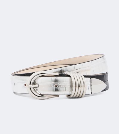 Dehanche Déhanche Hollyhock reversible metallic leather belt