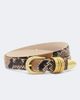 Dehanche Déhanche Hollyhock snake-effect leather belt - 1