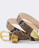 Dehanche Déhanche Hollyhock snake-effect leather belt - 3