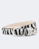 Dehanche Déhanche Hollyhock zebra-print calf hair belt - 1