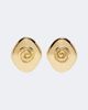 Dehanche Déhanche Koru 14kt gold-plated stud earrings - 1