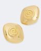 Dehanche Déhanche Koru 14kt gold-plated stud earrings - 4