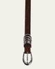 Dehanche Hollyhock Embossed Leather Belt - 2