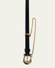 Dehanche Luzia Chain-Embellished Leather Belt - 2