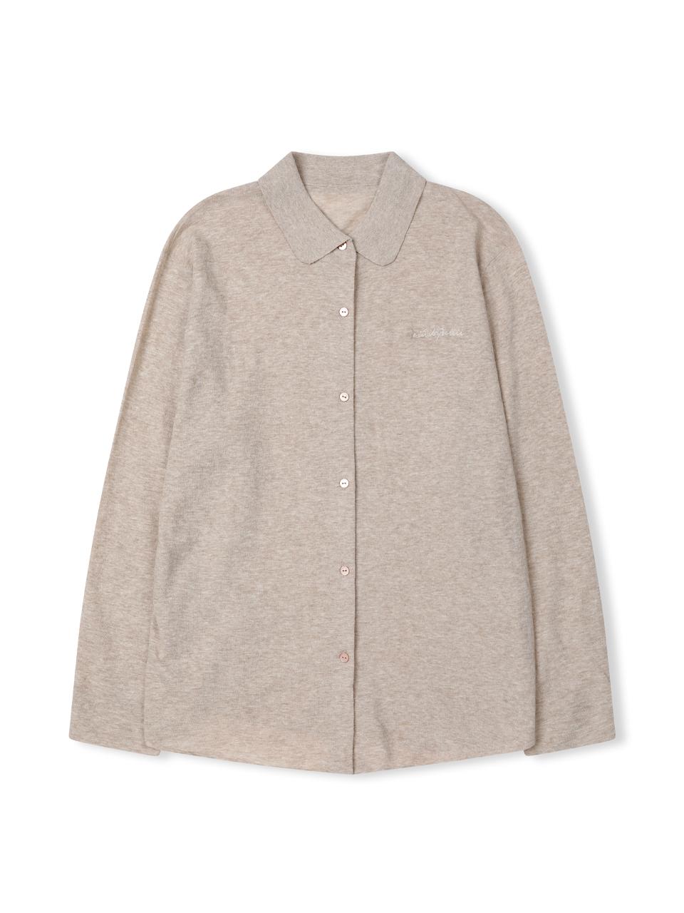 deiiiibydeiiii Classy Soft Collar Cardigan [Beige]