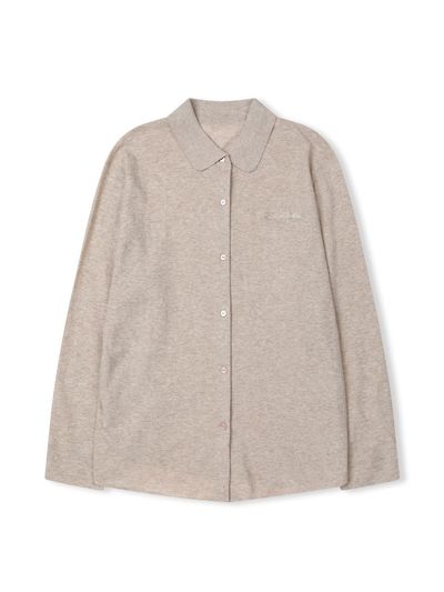 deiiiibydeiiii Classy Soft Collar Cardigan [Beige]