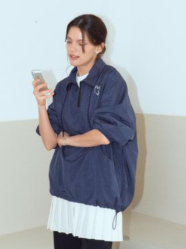 deiiiibydeiiii Simbol Embroidery 2Way Aorak T-Shirt [Navy]