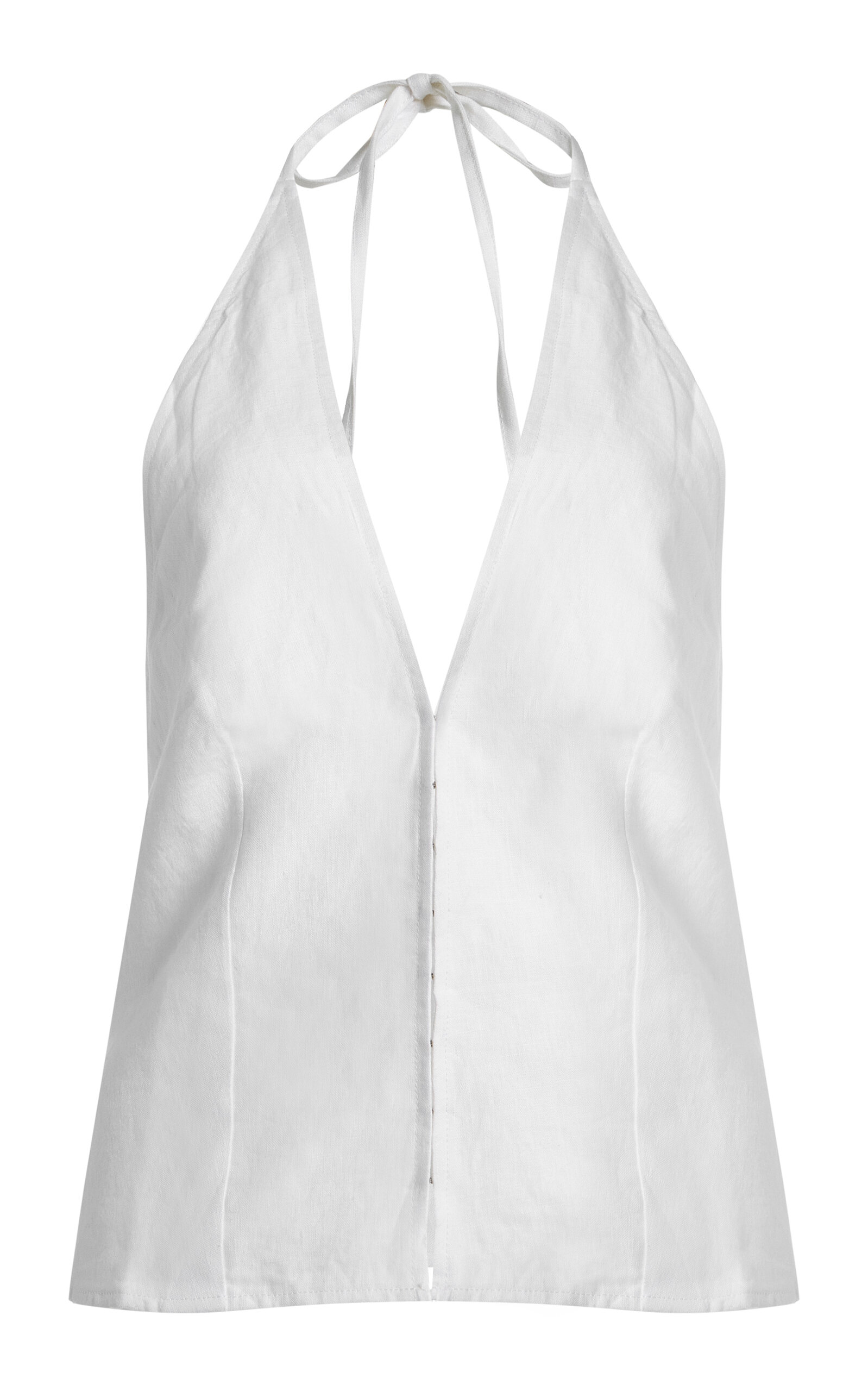 Deiji Studios Deiji Studios Close Linen Halter Top