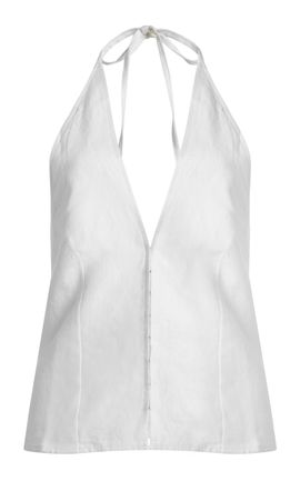 Deiji Studios Deiji Studios Close Linen Halter Top