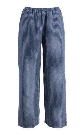 Deiji Studios Deiji Studios Ease Striped Linen Trousers