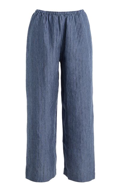 Deiji Studios Deiji Studios Ease Striped Linen Trousers