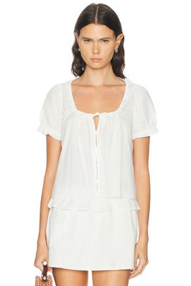Deiji Studios Deiji Studios Flounced Top