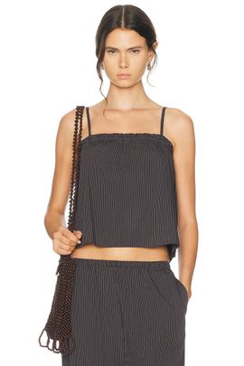 Deiji Studios Deiji Studios Frill Placket Top