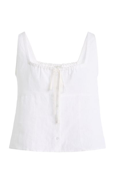 Deiji Studios Deiji Studios Relaxed Linen Tie Top