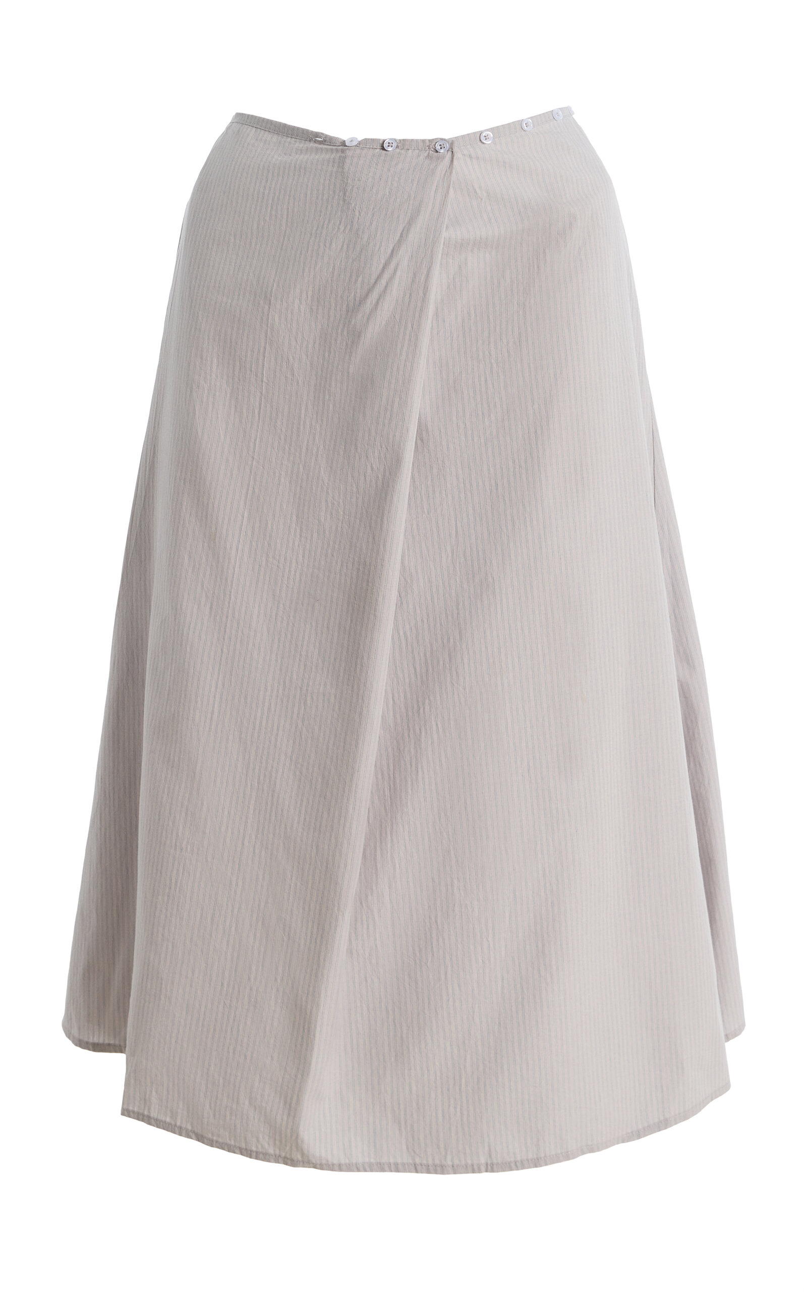 Deiji Studios Deiji Studios Striped Cotton Midi Wrap Skirt