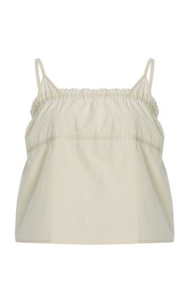 Deiji Studios Deiji Studios Striped Cotton Poplin Triangle Cami Top