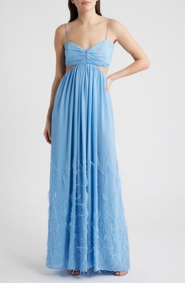 sachin and babi light blue dress Bridal Shower Dresses main image 0