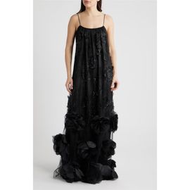 Delfi Collective Delfi Collective Ivy Beaded Floral Sleeveless Gown