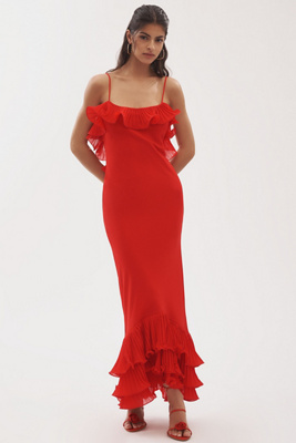 embellished fishtail maxi dress in white Embellished Long Sleeve Backless Maxi Dress in White - 8