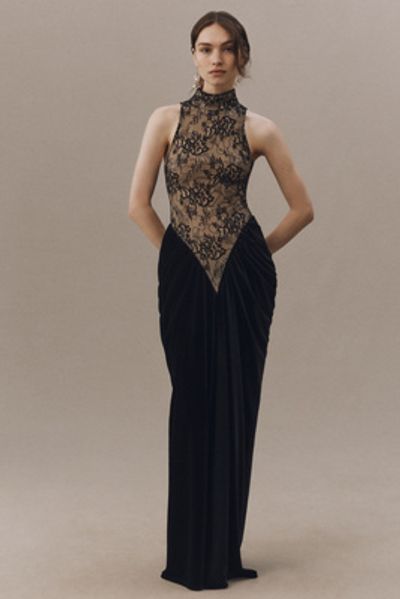 white christmas dresses Merletto Cut Out Maxi Dress - White main image 1
