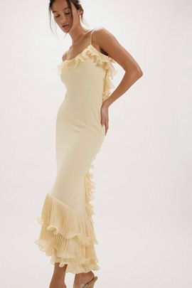 doe and rae maxi dress Ruffle Crochet Lace Maxi Dress – The Dress Outlet