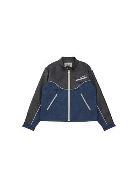 DELICCENT Biker Leather Jacket [BLUE]