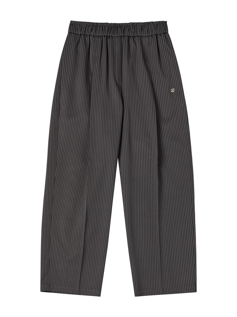 DELICCENT Cookie ST BANDING Slacks [CHARCOAL]